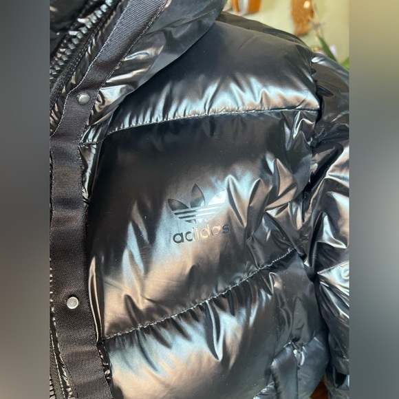 Adidas Premium Down Fill Black Puffer Jacket - Picture 5 of 11